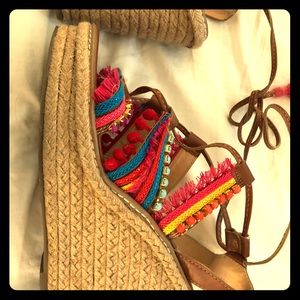 Colorful Wedge Sandals